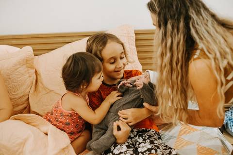 fotografia de parto natural'