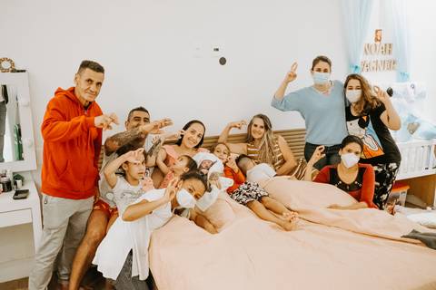 fotografia de parto natural em casa'