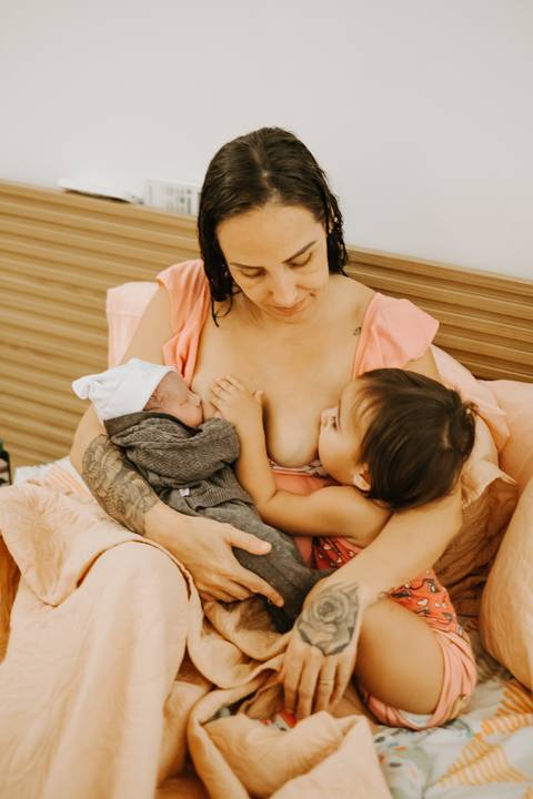 fotografia de parto natural em casa'