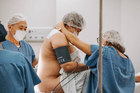 fotografia de parto em santos'