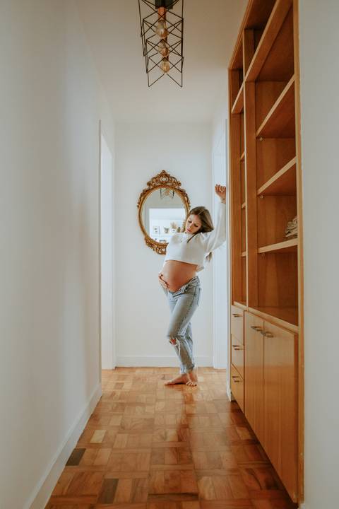 ensaio gestante em casa
'