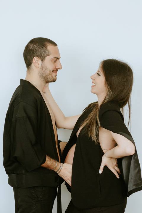 ensaio gestacional em casa
'