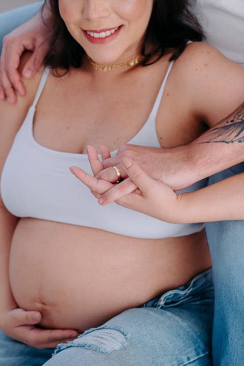 ensaio gestante estudio e externo em santos'