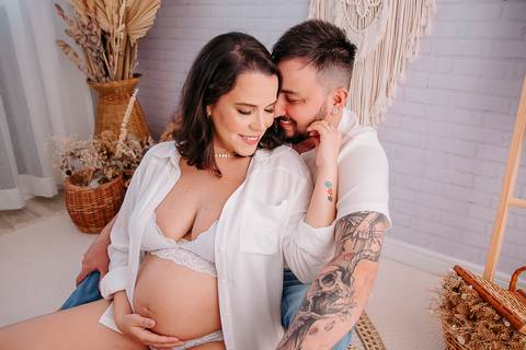 ensaio gestante estudio e externo em santos'