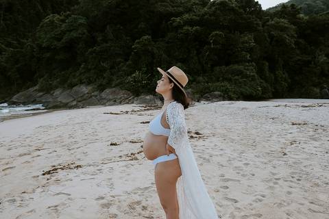 ensaio gestante praia litoral de sp
'