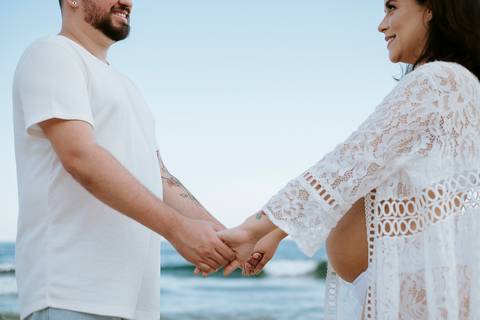 ensaio gestante praia litoral de sp
'