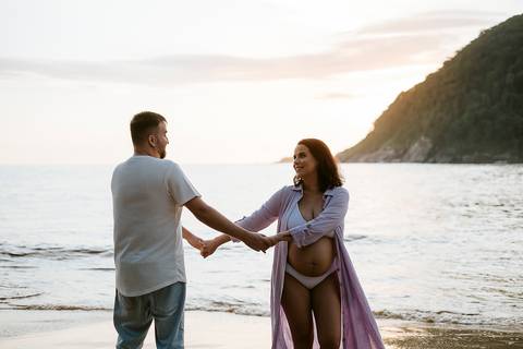 ensaio gestante praia litoral de sp
'