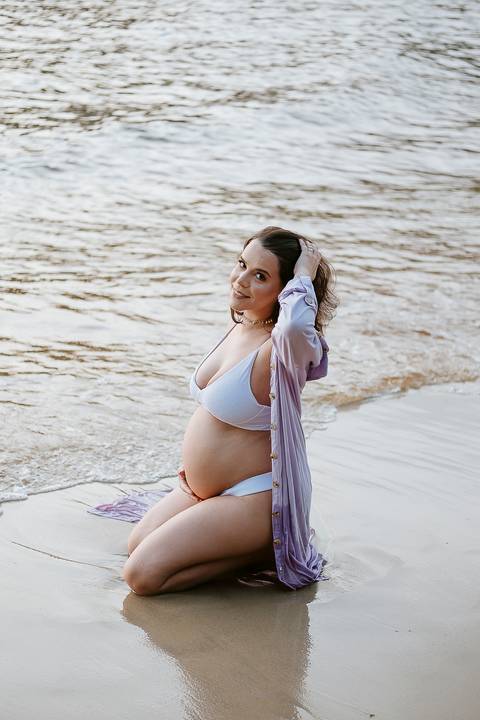 ensaio gestante praia litoral de sp
'