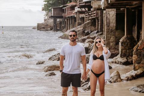 ensaio gestante na praia
'