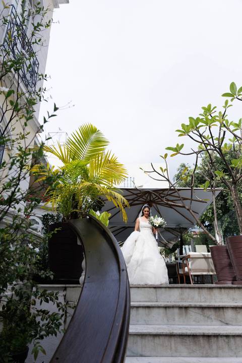 Noiva pronta para o casamento no Juma Opera Hotel em Manaus.'