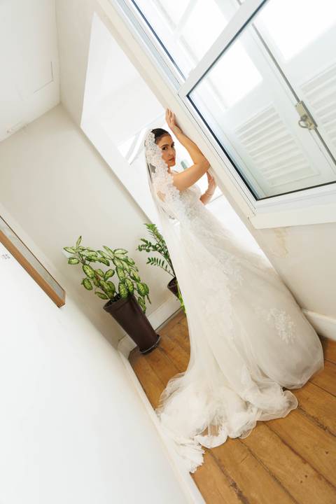 Noiva pronta para o casamento no Juma Opera Hotel em Manaus.'