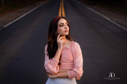 foto de debutante na faixa '