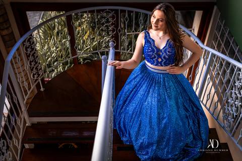 Foto de 15 anos na escada'