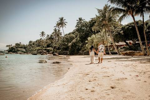 Pré-wedding na praia'
