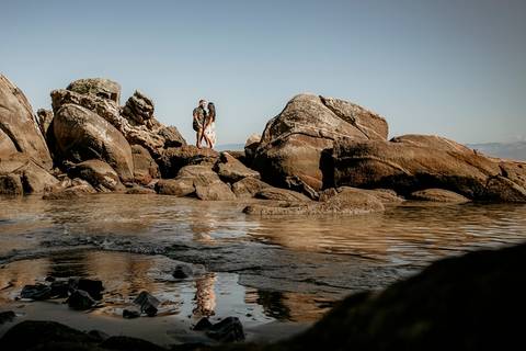 Noivos entre as pedras'