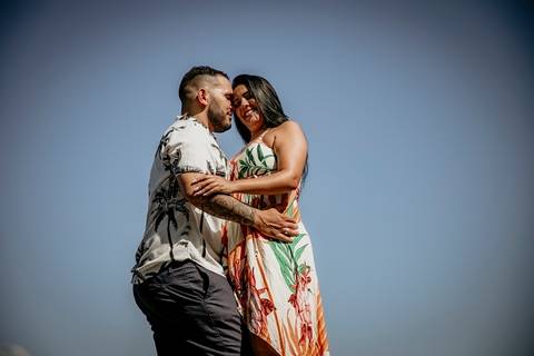Looks para pré-wedding na praia'