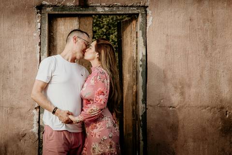 fotos na Capela velha em Holambra'