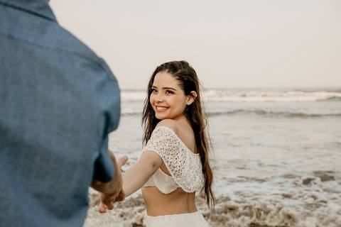 Noiva no pré-wedding'