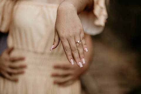 Aliança de noivado'