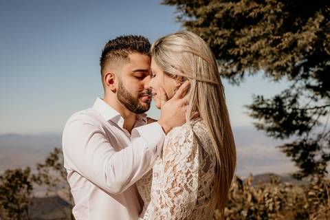 Foto linda do ensaio prewedding'