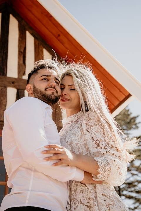 Noiva curtindo o noivo'