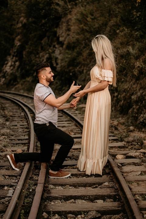 Linha do trem em Campos do Jordão'