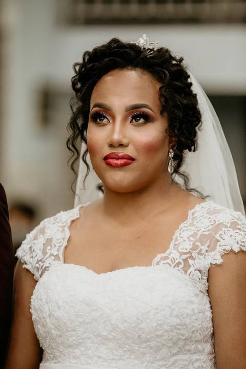 Noiva na cerimônia'