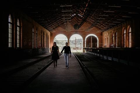 Foto de estação de trem antiga'