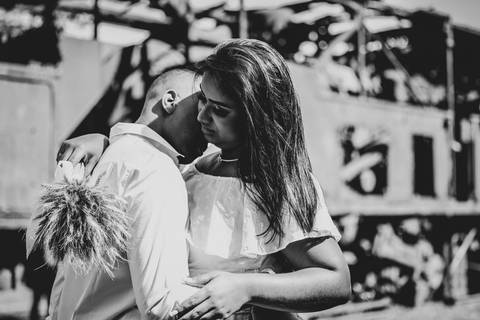 Foto de casal em paranapiacaba'