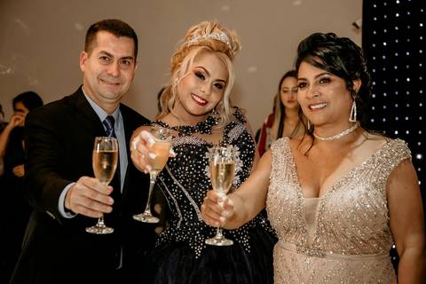 Brinde dos pais da debutante'