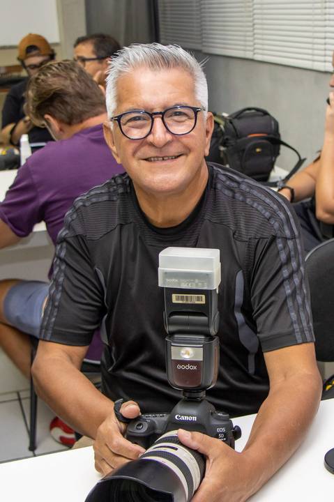 o Fotógrafo Cícero Souza no Workshop O Dominio da Luz'