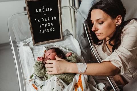 Sessão Fotográfica das primeiras 48 horas da Amélia'