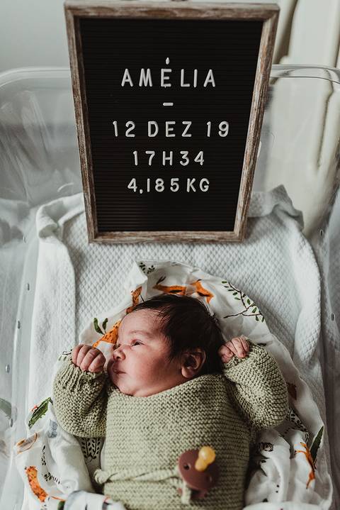 Sessão Fotográfica das primeiras 48 horas da Amélia'