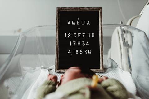 Sessão Fotográfica das primeiras 48 horas da Amélia'