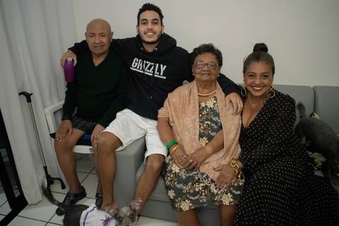 Aniversário em casa'
