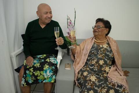 Aniversário em casa'