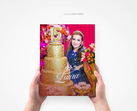 Foto da Capa do Álbum da Festa de 15 Anos da Laura fotografado por Rafael Steffen.'