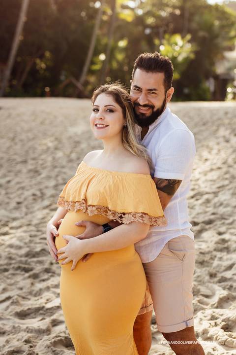 Ensaio gestante sessão de fotos guaruja fotografo sp foto com pai'