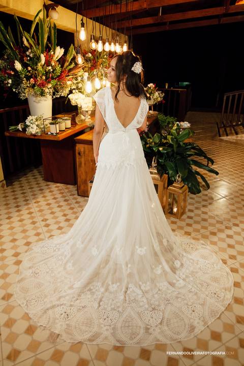 Casamento no Campo Local Villa Boa Vista Embu Guaçu Sp Fotografo Fernando Oliveira Fotografia Ar livre de dia decoração noiva vestido  first touch'