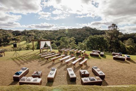 Casamento no Campo Local Villa Boa Vista Embu Guaçu Sp Fotografo Fernando Oliveira Fotografia Ar livre de dia decoração noiva vestido local de casamento cerimônia'
