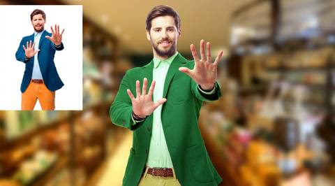 feita pós em foto de banco de imagens'
