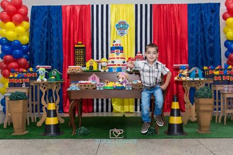 Aniversário infantil - patrulha canina - Studio Eternize - São Sebastião do Paraíso - Poços de Caldas - MG'