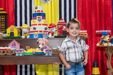 Aniversário infantil - patrulha canina - Studio Eternize - São Sebastião do Paraíso - Poços de Caldas - MG'