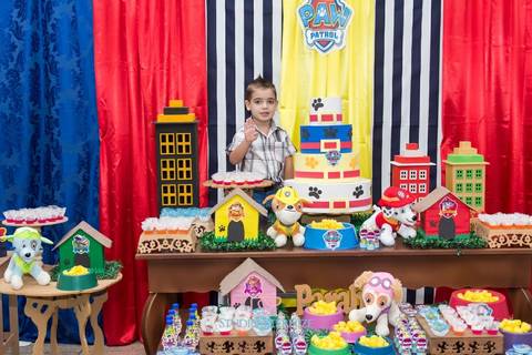 Aniversário infantil - patrulha canina - Studio Eternize - São Sebastião do Paraíso - Poços de Caldas - MG'
