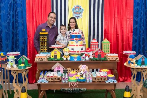 Aniversário infantil - patrulha canina - Studio Eternize - São Sebastião do Paraíso - Poços de Caldas - MG'