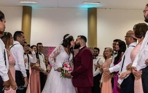 Momentos  após a solenidade da cerimonia Religiosa'