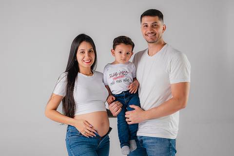 Foto de gestante em estúdio em Belo horizonte'