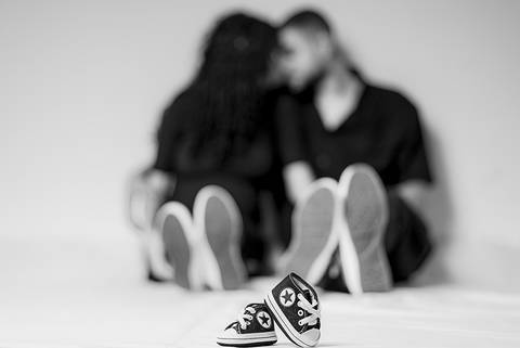 Foto de gestante em estúdio em Belo horizonte'