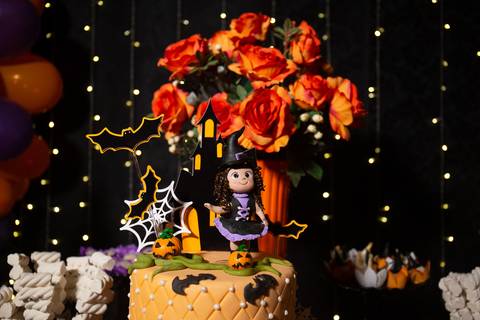 Bolo de aniversário halloween'