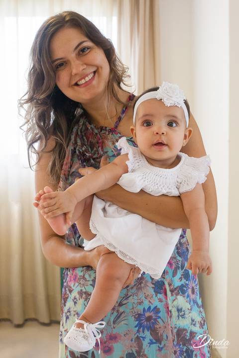 Giulia aprontando com a mamãe'
